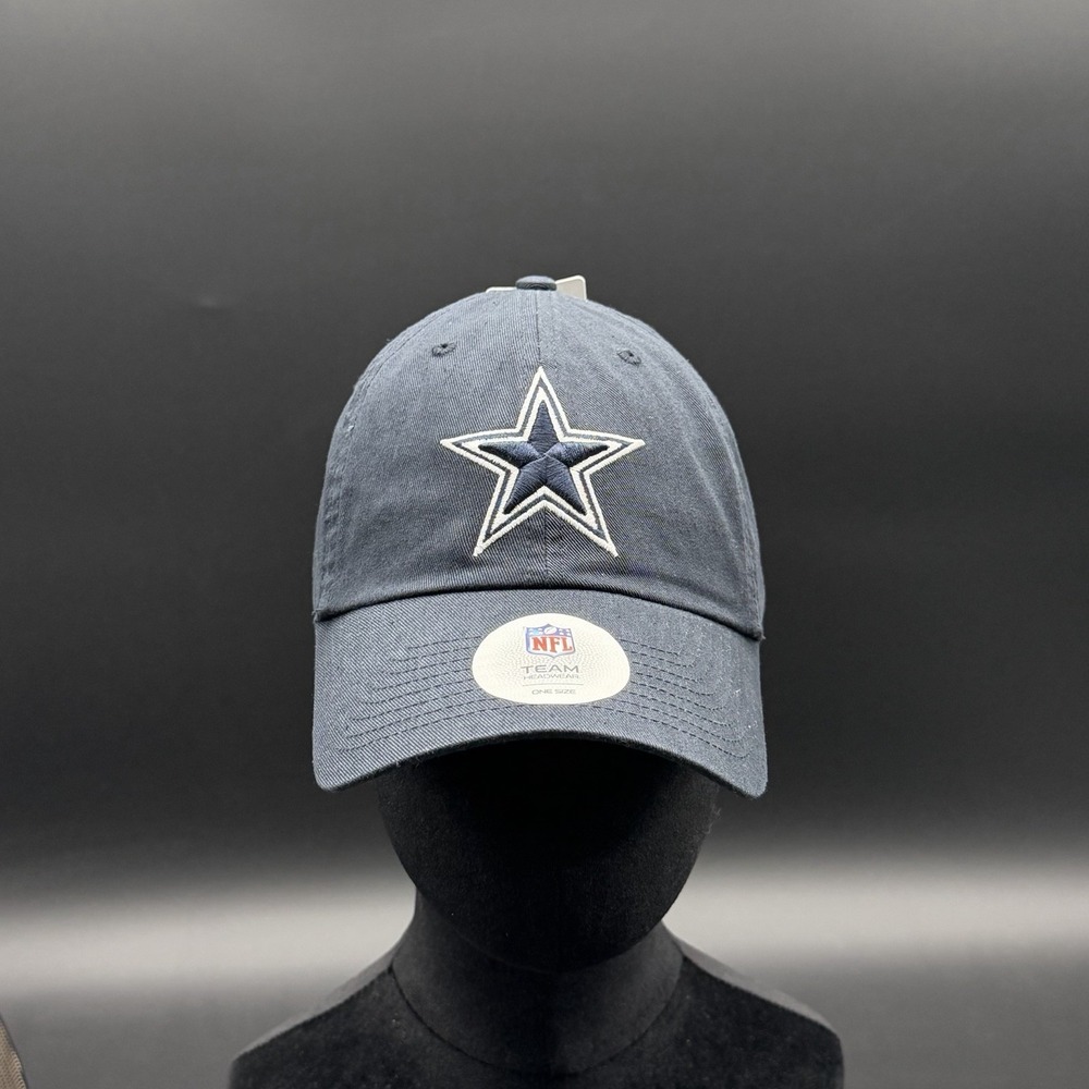 NFL Team Apparel Dallas Cowboys Hat One Size Fits All Navy Blue Strapback Cap